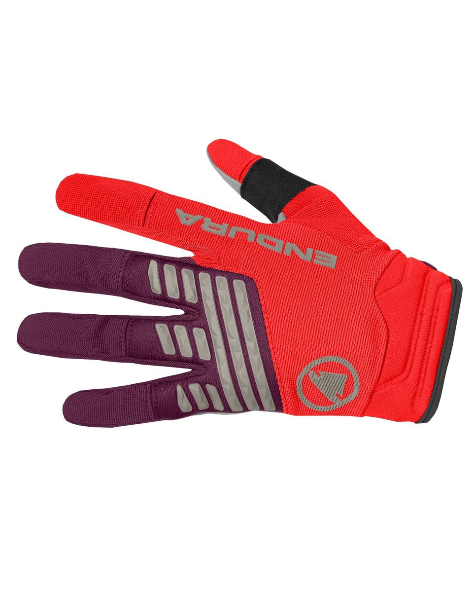 Gants longs Homme SINGLETRACK Rouge